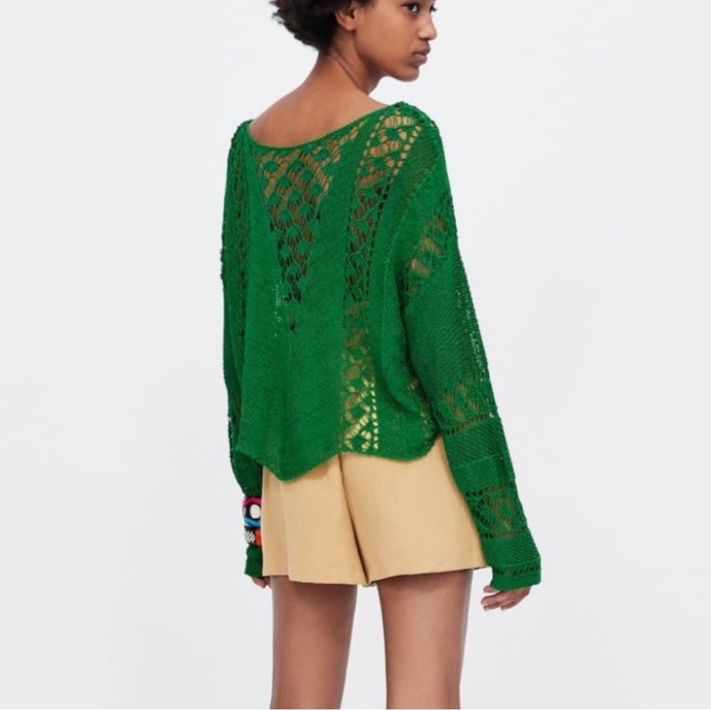 Zara Green Knit Sweater🌱💚 - Picture 3 of 3